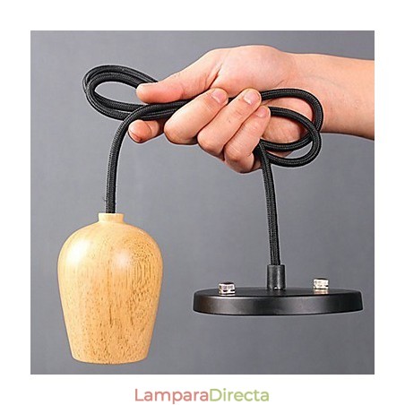Lámpara colgante de madera de bambú estilo Country Mini Otros para garaje Lámpara colgante de madera de bambú estilo Country Mini Otros para garaje