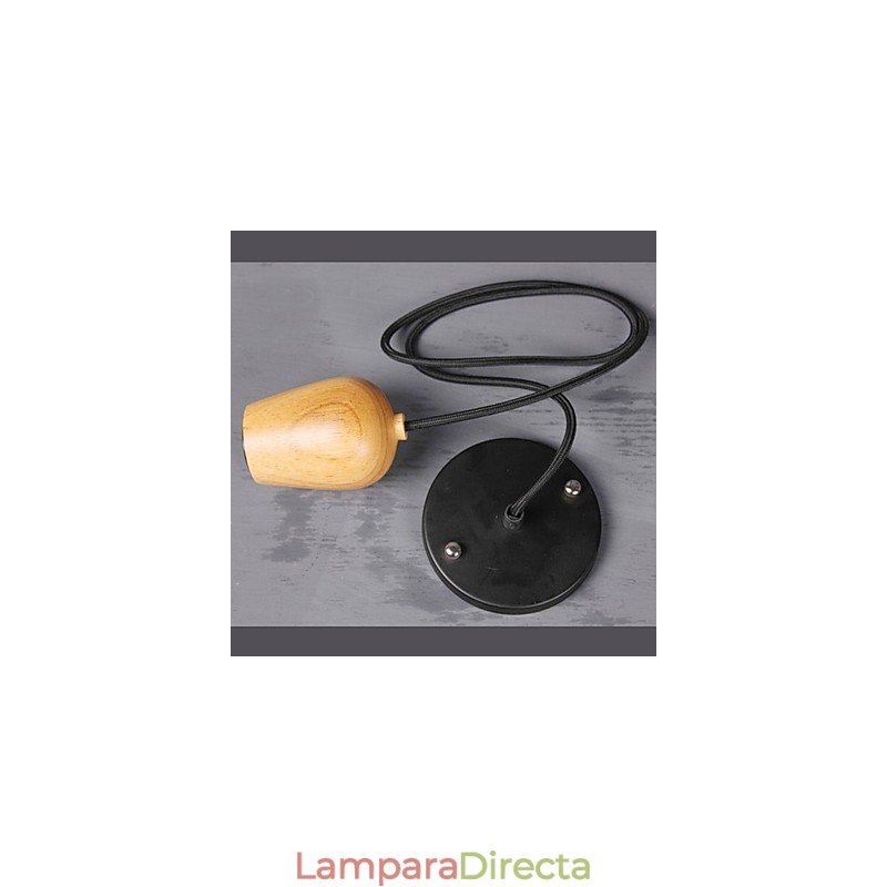 Lámpara colgante de madera de bambú estilo Country Mini Otros para garaje
