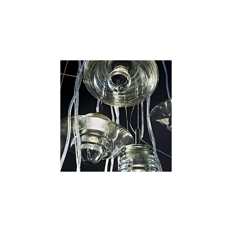 Lámpara colgante de cristal contemporánea moderna