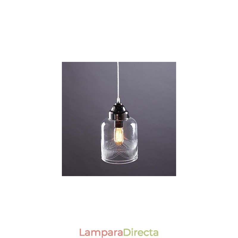 Lámpara colgante de comedor moderna, contemporánea, tradicional, clásica, vintage, estilo campestre, de níquel y vidrio.