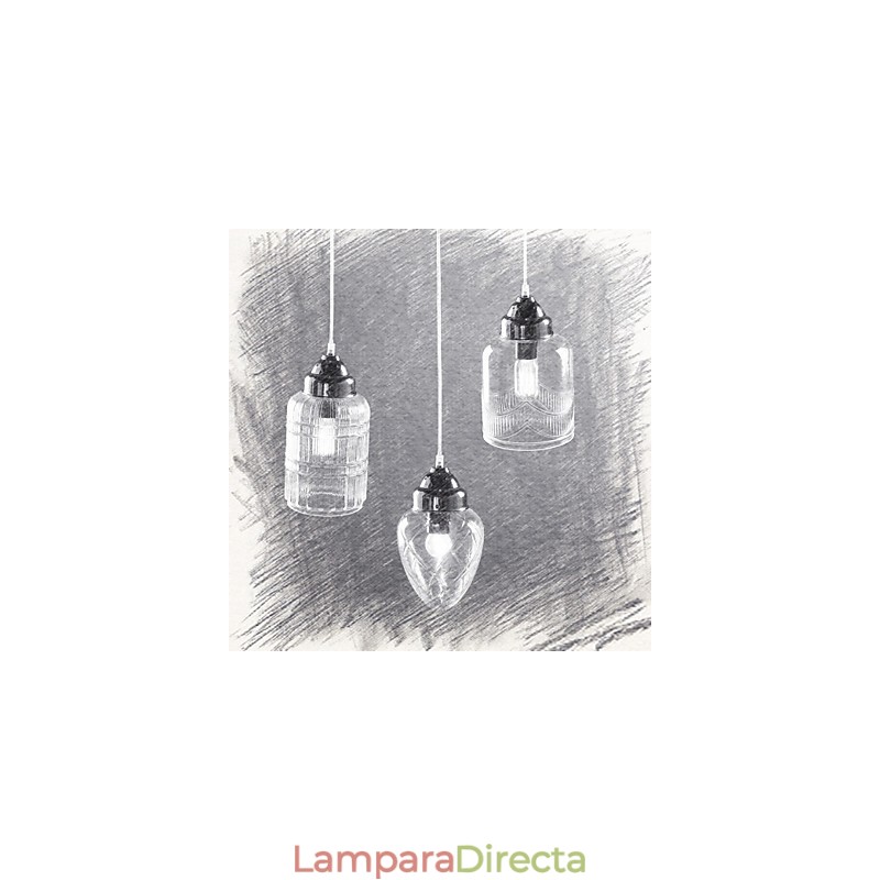 Lámpara colgante de comedor moderna, contemporánea, tradicional, clásica, vintage, estilo campestre, de níquel y vidrio.