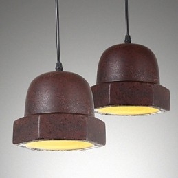 Lámpara colgante de cerámica estilo industrial vintage de Edison para decoración del hogar.
