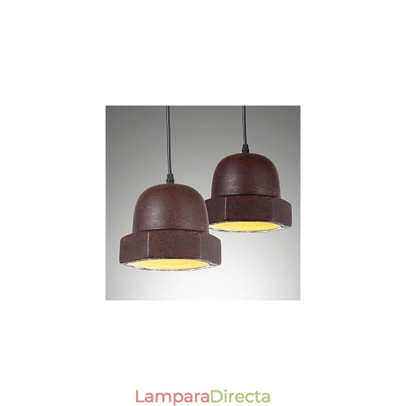 Lámpara colgante de cerámica estilo industrial vintage de Edison para decoración del hogar.