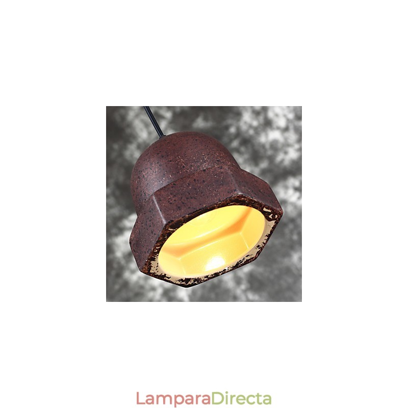 Lámpara colgante de cerámica estilo industrial vintage de Edison para decoración del hogar.