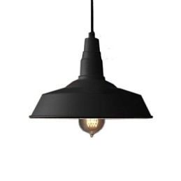 Lámpara colgante de metal con pintura vintage
