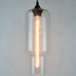 Lámpara colgante moderna de cristal con diseño de burbujas marrones