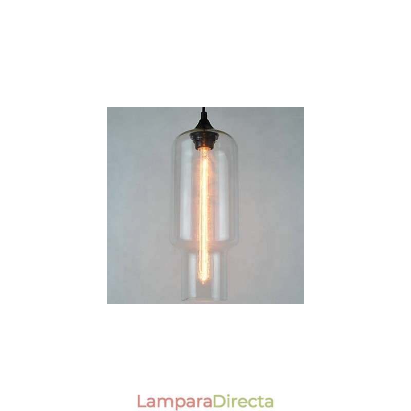 Lámpara colgante moderna de cristal con diseño de burbujas marrones