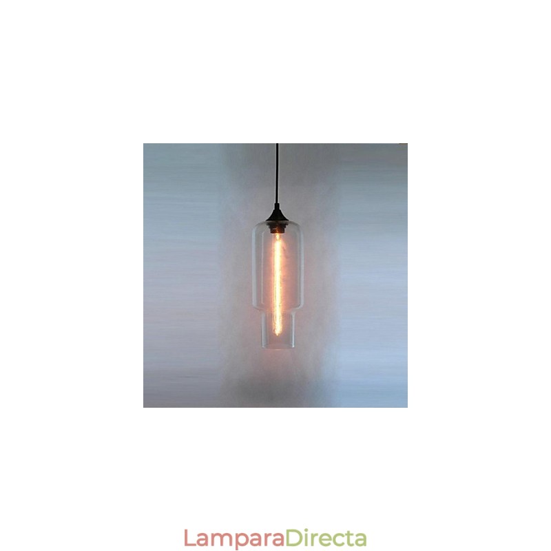Lámpara colgante moderna de cristal con diseño de burbujas marrones