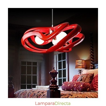 Lámpara colgante de resina con pintura contemporánea moderna Lámpara colgante de resina con pintura contemporánea moderna