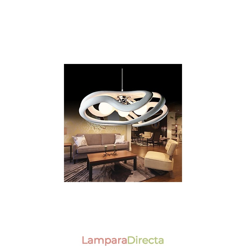 Lámpara colgante de resina con pintura contemporánea moderna
