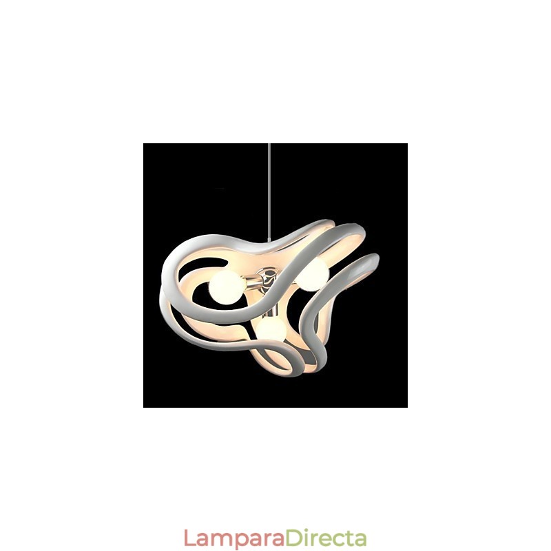 Lámpara colgante de resina con pintura contemporánea moderna