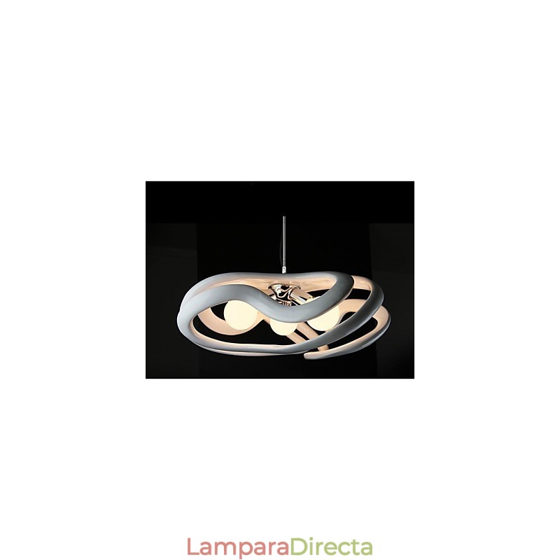 Lámpara colgante de resina con pintura contemporánea moderna