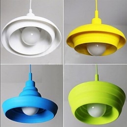 Lámparas colgantes modernas contemporáneas de plástico
