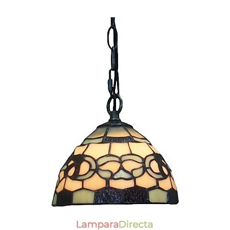 Lámpara colgante de 1 luz con pantalla de cristal Lámpara colgante de 1 luz con pantalla de cristal