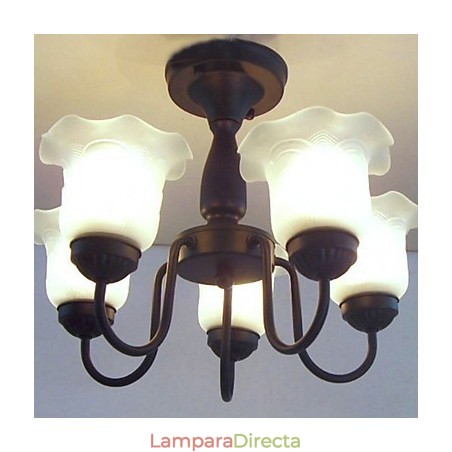 Lámpara de araña de metal con pintura clásica tradicional Lámpara de araña de metal con pintura clásica tradicional