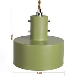 Lámpara colgante de metal con pintura estilo campestre moderno y contemporáneo para niños