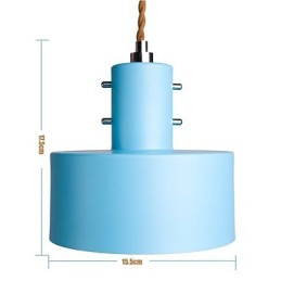Lámpara colgante de metal con pintura estilo campestre moderno y contemporáneo para niños
