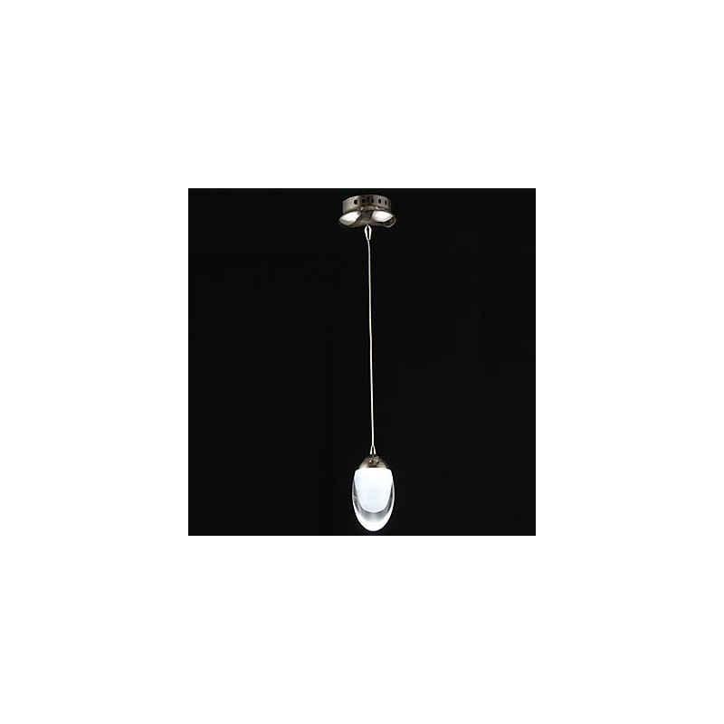 Lámpara colgante de cristal cromado estilo mini, moderna, contemporánea, tradicional, clásica y campestre.