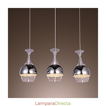 Lámpara colgante moderna y creativa de 3 luces en forma de copa Lámpara colgante moderna y creativa de 3 luces en forma de copa