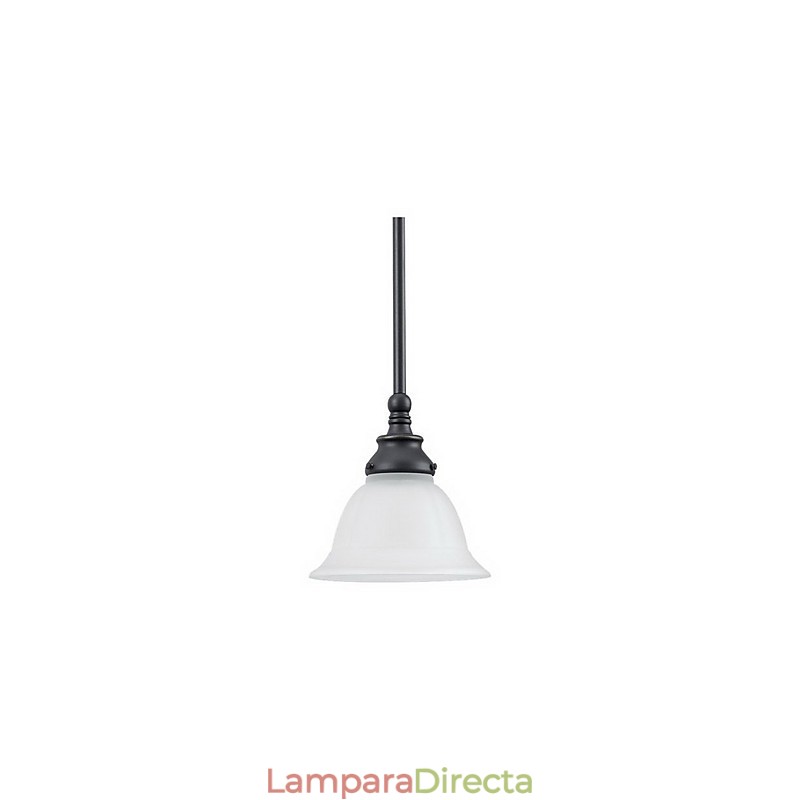 Elegante lámpara colgante con pantalla blanca
