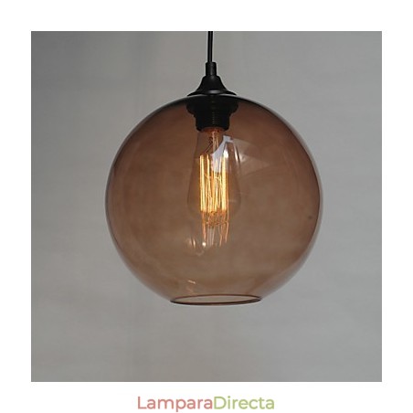 Lámpara colgante moderna de cristal con diseño de burbujas redondas marrones Lámpara colgante moderna de cristal con diseño de burbujas redondas marrones