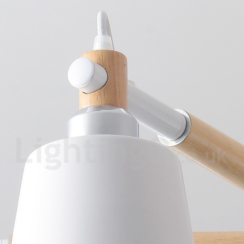 Lámpara de araña de madera contemporánea moderna de 3 luces