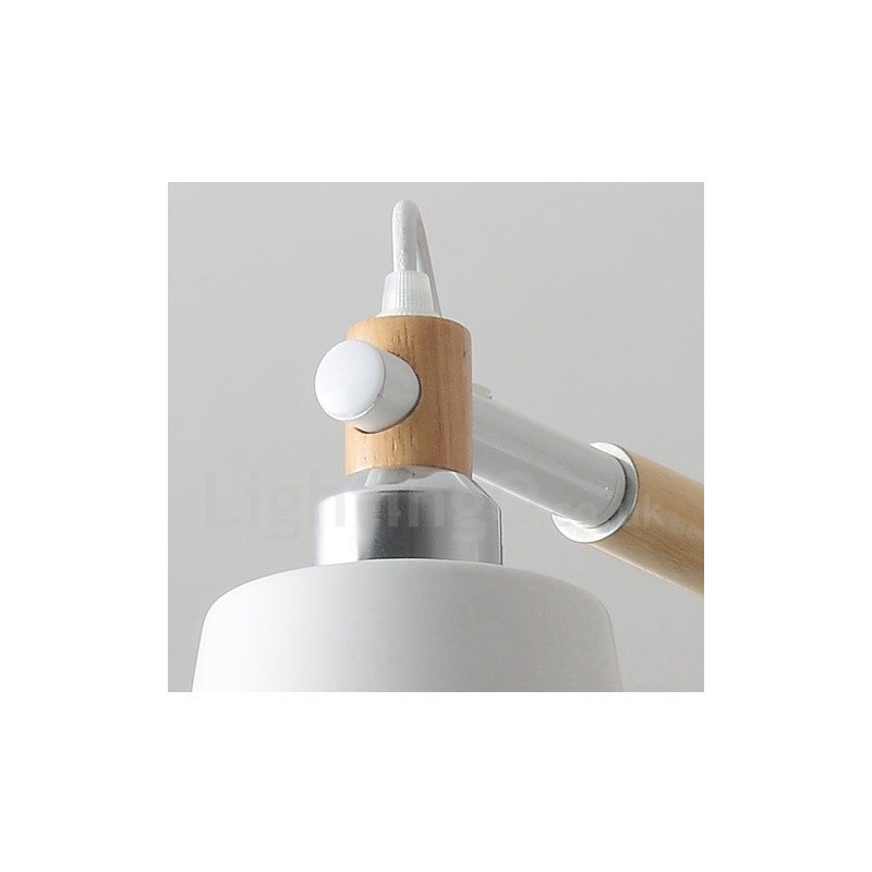 Lámpara de araña moderna contemporánea de madera de 8 luces
