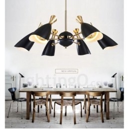 Lámpara de araña contemporánea moderna de 6 luces