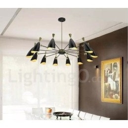 Lámpara de araña de 12 luces de estilo contemporáneo moderno