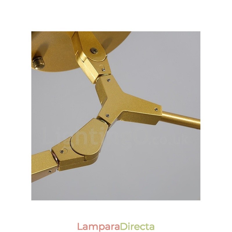 Lámpara de araña moderna contemporánea de 5 luces