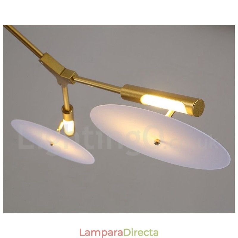 Lámpara de araña moderna contemporánea de 5 luces