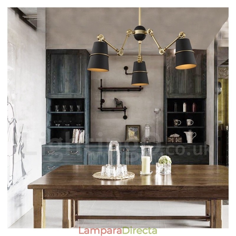 Lámpara de araña contemporánea moderna de 3 luces