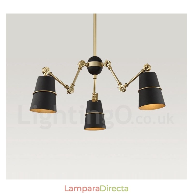 Lámpara de araña contemporánea moderna de 3 luces