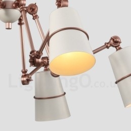 Lámpara de araña de 6 luces con estilo moderno y contemporáneo