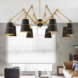 Lámpara de araña moderna contemporánea de 8 luces
