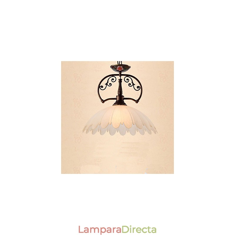 Lámpara colgante de arte retro pintada a mano Iluminación de lámparas Iluminación