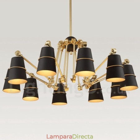Lámpara de araña de 10 luces con estilo contemporáneo moderno Lámpara de araña de 10 luces con estilo contemporáneo moderno