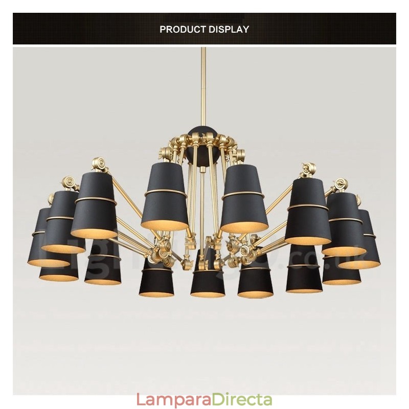 Lámpara de araña moderna contemporánea de 15 luces