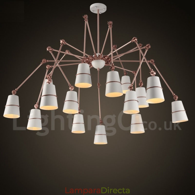 Lámpara de araña moderna contemporánea de 15 luces