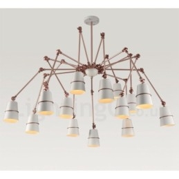 Lámpara de araña moderna contemporánea de 15 luces