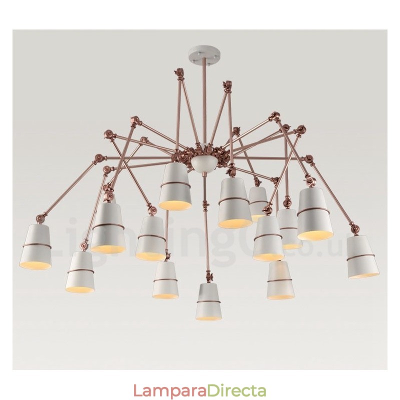 Lámpara de araña moderna contemporánea de 15 luces