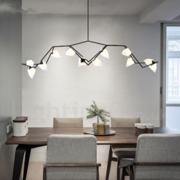 Lámpara de araña moderna contemporánea de 8 luces