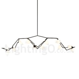 Lámpara de araña moderna contemporánea de 8 luces