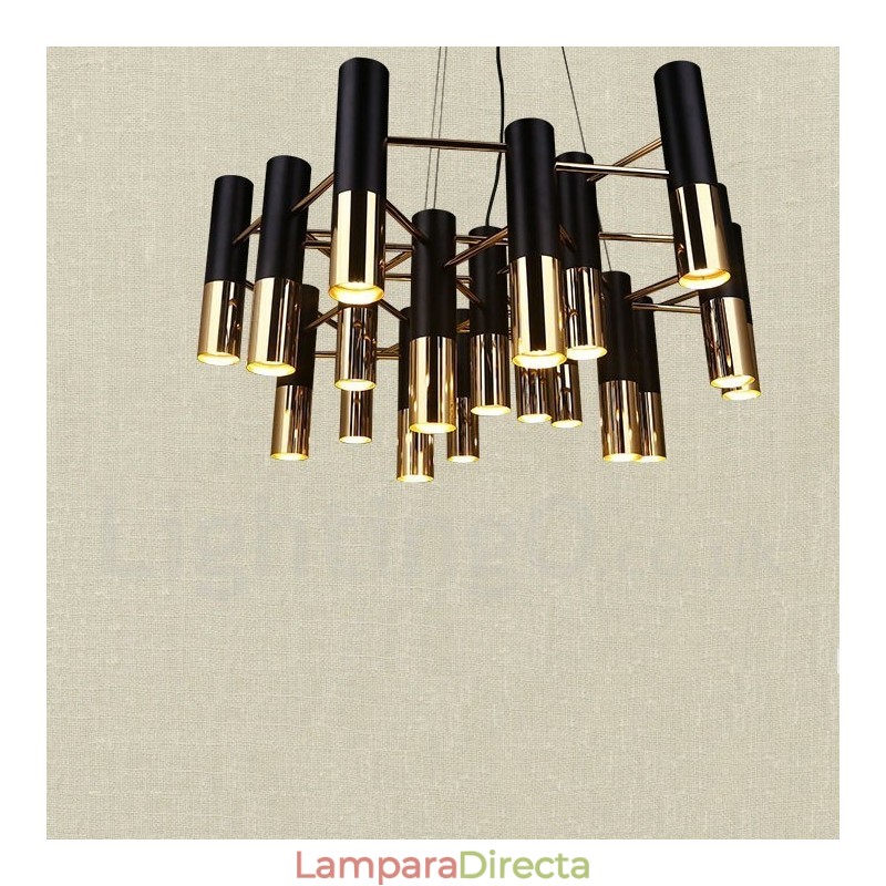 Lámpara de araña moderna contemporánea de 19 luces de un solo nivel
