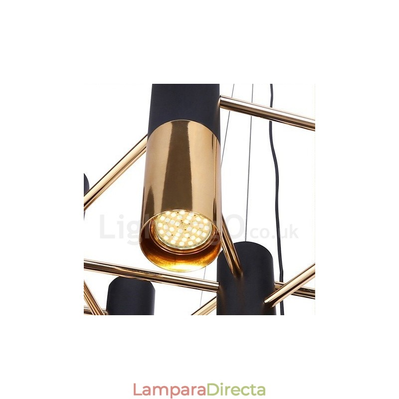 Lámpara de araña moderna contemporánea de 22 luces de un solo nivel