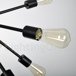 Lámpara de araña Sputnik retro vintage de 16 luces