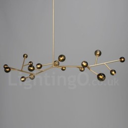 Lámpara de araña vintage de 17 luces