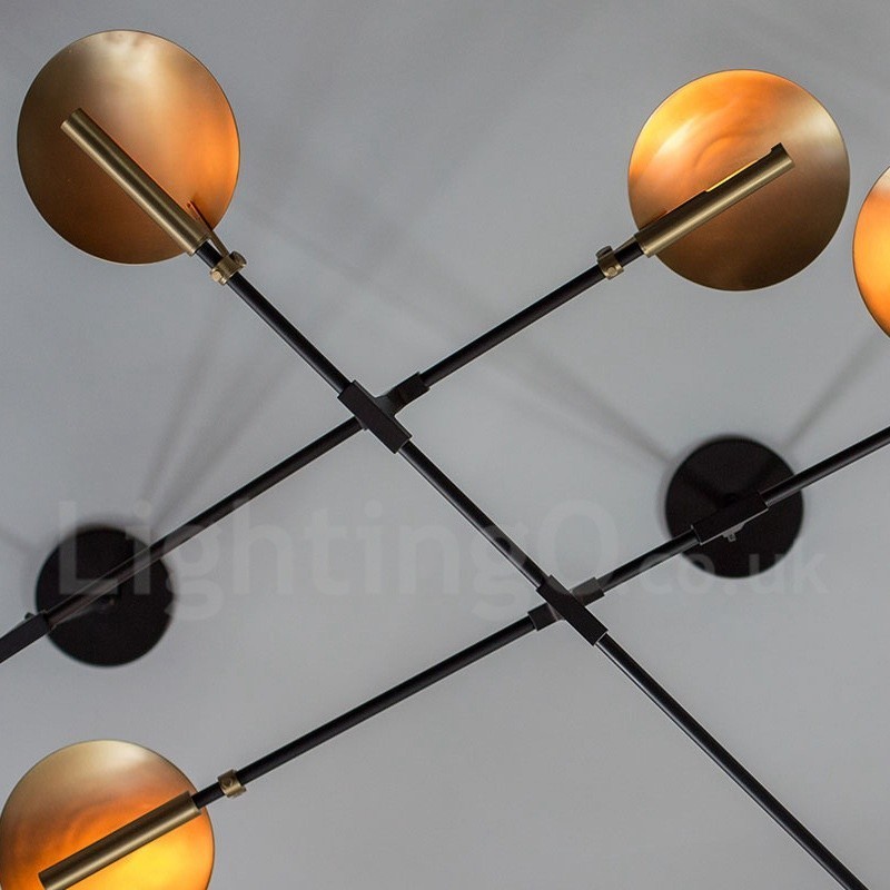 Lámpara de araña moderna contemporánea de 8 luces