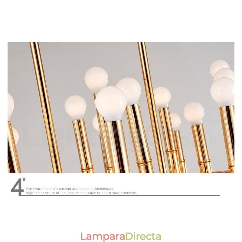 Lámpara de araña moderna contemporánea de 42 luces para iluminación