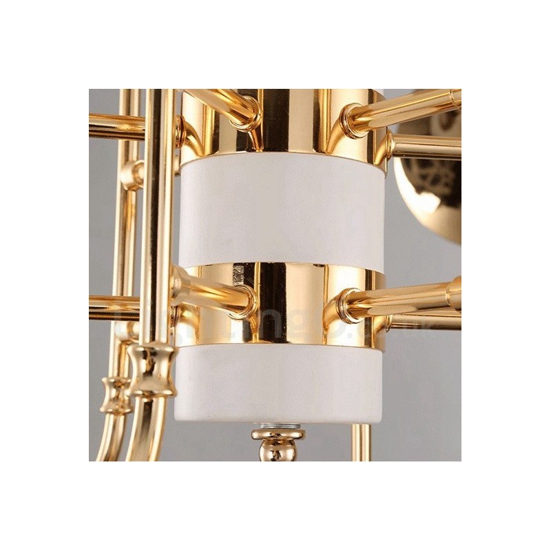 Lámpara de araña de 12 luces de estilo moderno y contemporáneo.